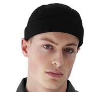 UNDERCONTROL Brimless Trawler Leon Habour Camp cap Unisex Sailor Skull Outdoor Hat Fisherman No Visor Worker Beanie 4 Color (Black)
