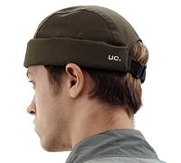 UNDERCONTROL Brimless Trawler Leon Harbour Camp Rolled Cuff Miki cap Unisex Sailor Skull Outdoor Hat Fisherman Tactical Buckle No Visor Docker Beanie per Uomo e Donna Corea (Cachi)