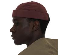 UNDERCONTROL Cappello da Marinaio Senza Visiera colorato da Pescatore Leon in Nylon Idrorepellente Supplex UPF 40 arrotolati Senza Visiera, con Teschio e Fibbia Tattica Docker (Rosso Mattone)