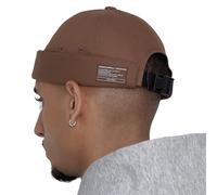 UNDERCONTROL Cappello da Pescatore Senza Visiera da Marinaio Leon con Polsini arrotolati Harbour Senza Visiera Miki Skull Docker Beanie Trawler Tactical Ring cap per Uomo e Donna (Marrone)