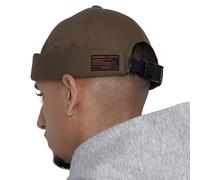 UNDERCONTROL Cappello da Pescatore Senza Visiera da Marinaio Leon con Polsini arrotolati Harbour Senza Visiera Miki Skull Docker Beanie Trawler Tactical Ring cap per Uomo e Donna (Khaki)