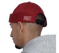 UNDERCONTROL Cappello da Pescatore Senza Visiera da Marinaio Leon con Polsini arrotolati Harbour Senza Visiera Miki Skull Docker Beanie Trawler Tactical Ring cap per Uomo e Donna (Rosso)