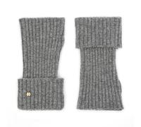 UNDERCONTROL Gold Label Cashmere Wool Blend Soft Touch Thumb Hole Fingerless Wrist Cuff Short Women Texting Wrist Costine Warmer Cell Phone Gloves Corea (GRIGIO)