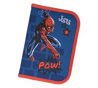 Undercover Astuccio imbottito Spider-Man con nome personalizzato | Super Eroe Astuccio per ragazzi con contenuto | Set di 30 pezzi per l'inizio della scuola