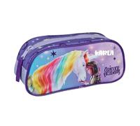Undercover Astuccio personalizzato Unicorn Academy con nome, astuccio per la scuola per ragazze e bambini, articolo per fan, regalo per l'inizio della scuola, Astuccio Unicorn Academy, viola, 22.5 x 9