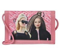Undercover Barbie - Portafoglio e tasca sul petto con chiusura in velcro, scomparto per denaro, scomparto per banconote e portamonete, per bambini, ragazzi e ragazze, rosa, piccolo 13 x 9 cm,