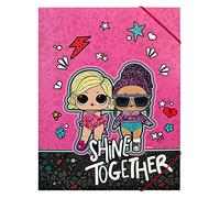Undercover- Cartella Formato A4, con Elastico sull'angolo, LOL Surprise, Circa 32 x 25 cm, LOLO0300