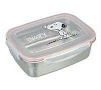 Undercover - Contenitore per il pranzo Snoopy con guarnizione in gomma - in acciaio inox - capacità 550 ml - sandwich box scuola - Contenitore per il pranzo per bambini