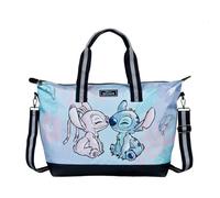 Undercover - Disney Stitch Weekender - Borsa per il trasporto con simpatico motivo Stitch - ampio scomparto principale con piccolo scomparto con cerniera - 2 maniglie e tracolla, turchese,