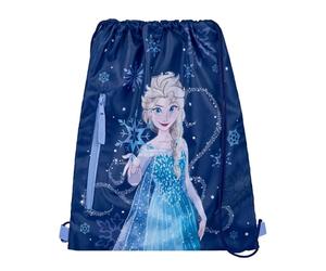 Undercover Frozen - Sacca da ginnastica per bambini, bambine e ragazzi, blu con motivo Elsa, 40 x 33 cm, a partire dai 3 anni