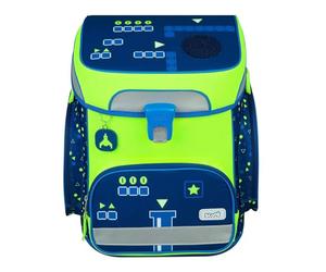 Undercover Glow-Edition Level Up - Set di 6 zaini per la scuola Scooli Easy Fit con astuccio per studenti, astuccio da palestra, portachiavi e toppa