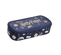 Undercover Harry Potter - Astuccio con motivo oro, 22,5 x 12 x 7 cm, colore: Blu navy