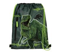 Undercover Jurassic World - Borsa per scarpe, in plastica, con chiusura lampo, 32 x 41 cm, colore: Verde, verde