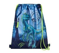 Undercover Jurassic World - Sacca da ginnastica per bambini, motivo: dinosauri, blu/verde, circa 40 x 33 cm, per scuola e sport, a partire dai 3 anni