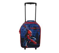 Undercover - Trolley per bambini Spider Man - ampio scomparto principale - compagno di viaggio ideale - asta telescopica regolabile e fissabile