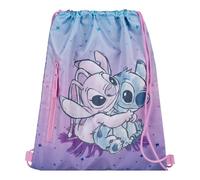 Undercover Lilo & Stitch, sacca da ginnastica, blu/viola, circa 40 x 33 cm, per scuola, sport e viaggi, dai 3 anni in su