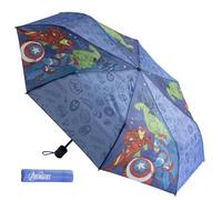 Undercover - ombrello pieghevole Marvel Avengers - ombrello tascabile con copertura protettiva - diametro 94 cm - leggero e ideale per le mani dei bambini