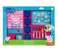 Undercover PIGP5482 Mega Peppa Pig 12 Piece Fun with Stamps, Ink Pad, Fibre Tip