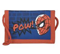 Undercover Portafoglio Spider-Man con chiusura in velcro e cerniera, cinturino per portafoglio, scomparto per banconote e scomparto per monete per ragazzi e ragazze, blu, Klassisch, classico, Blu,