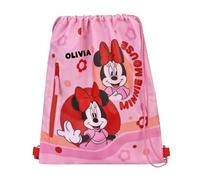 Undercover Sacca da ginnastica Disney Minnie Mouse, personalizzabile con nome, zaino sportivo per bambine e bambini, borsa per cambio biancheria asilo