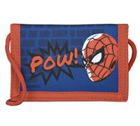 Undercover Portafoglio Spider-Man con chiusura in velcro e cerniera, cinturino per portafoglio, scomparto per banconote e scomparto per monete per ragazzi e ragazze, blu, Klassisch, classico, Blu,