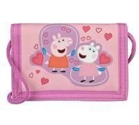 Undercover Papà maialino portafogli per ragazzi e ragazze, portafoglio per bambini con cordoncino, chiusura in velcro, 9 x 13 cm, Colore: rosa., Classico