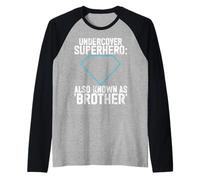 Undercover Superhero Noto Anche Come Brother Maglia con Maniche Raglan