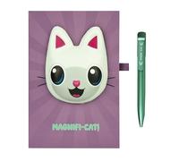 Undercover - Taccuino Gabby's Dollhouse - Copertina rigida con motivo squishy 3D - 60 fogli di carta FSC - incl. biro in confezione regalo - per bambini e ragazzi