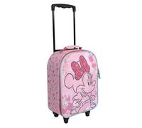 Undercover - Trolley per bambini Minnie Mouse - ampio scomparto principale - compagno di viaggio ideale - asta telescopica regolabile e fissabile