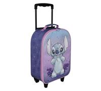 Undercover - trolley per bambini Stitch - scomparto principale spazioso - compagno di viaggio ideale - manico telescopico regolabile e bloccabile