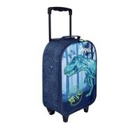 Undercover Valigia da viaggio per bambini, personalizzabile con nome, trolley per ragazze e ragazzi, bagaglio a mano, Jurassic World Dino Blu, Einheitsgröße, Bagaglio per bambini