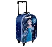 Undercover Valigia da viaggio per bambini, personalizzabile con nome, trolley per ragazze e ragazzi, bagaglio a mano, blu navy, Trolley