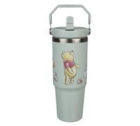 Undercover - Winnie the Pooh bicchiere termico con manico - capacità di 900 ml - bicchiere in acciaio inox con manico - borraccia ermetica