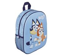 Undercover - zaino 3D Bluey - zaino per bambini - spallacci regolabili - con tasche laterali in rete - a partire da 4 anni