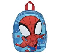 Undercover - Zaino 3D di Spidey - Zaino per bambini con motivi di Spidey - Cinghie regolabili - Con tasche laterali in rete - A partire dai 4 anni