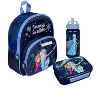 Undercover Zaino asilo Frozen, per bambine, personalizzabile con nome, set di zaini per bambini, Set 1, blu navy (Frozen), Einheitsgröße, Zainetto