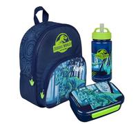 Undercover Zaino asilo per bambini con dinosauro T-Rex, personalizzabile con nome, con tasca frontale, 2 scomparti, 25 x 31 x 10 cm, blu, set 1 dinosauro, Einheitsgröße, Zainetto