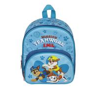 Undercover Zaino per asilo Paw Patrol per bambini, personalizzabile con nome, zaino per ragazzi e ragazze, con tasca frontale, 2 scomparti 25,5 x 30,5 x 10 cm, Zaino Paw Patrol