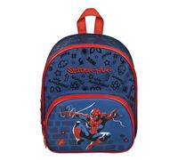 Undercover - Zaino per bambini Spider Man - con tasca frontale - per la scuola materna, il tempo libero e i viaggi - resistente e pratico - per bambini dai 4 anni in su