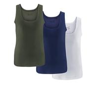 UNDEREA - Confezione da 3 canottiere intime per ragazzi, a costine classiche in 100% cotone pettinato per scuola, sport e quotidianità, 13-15 anni