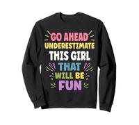 Underestimate This Girl Personalized Women's Gift Custom Felpa