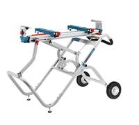 Bosch Professional Banco da lavoro e da trasporto GTA 2500 W per troncatrici radiali (lunghezza 1.044 mm, lunghezza con prolunga 2.504 mm, peso 34,8 kg, incl. supporto macchina)