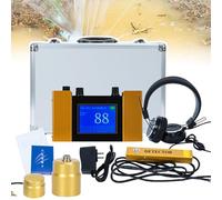 Underground Water Leak Detector, Ultrasonic Water Leak Geophone Sensor, Plumbing Leak Detector with Headset, Adjustable 4 Gears Frequency, Water Leak Detection Kit, for Indoor And Outdoor Use