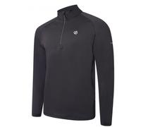 Dare 2B Fuse Up II Core Stretch Lightweight Quick Drying Half Length Inner Zip Chin Guard, Strato Intermedio Uomo, Grigio Ebano, L