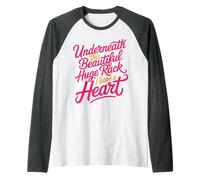 Underneath This Beautiful Huge Rack I Have A Heart - Maglia con Maniche Raglan