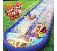 Undersea Water Dual Slip and Slide - 4,7 m x 1,5 m Slip and Slide con Splash Pad e spruzzatore, scivolo d'acqua con tavole gonfiabili - Divertimento in acqua per bambini multi