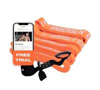 Undersun - Set completo di 5 fasce elastiche per allenamento, include diversi livelli resistenza: extra leggero, medio, pesante ed e un ancoraggio porta fitness altissima qualit