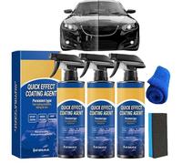 Undersunny Car Shine, Spray Lucidante per Auto Undersunnie, Spray Protettivo per Auto a Effetto Rapido, Protezione a Lunga Durata, Lavaggio Senz'Acqua, Facile da Usare (3 PCS)