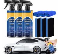 Undersunny Car Shine, Undersunnie Car Polish Spray, Advanced Car Quick-Acting Coating Agent Spray, Car Scratch Wax Polish Sprays Waterless Wash, Long-Lasting Shield (3)