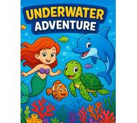 Underwater Adventure - Coloring & Activity Book: Fun Ocean Animals, Mermaids, Mazes, Puzzles & Coloring Pages for Kids Ages 3-8